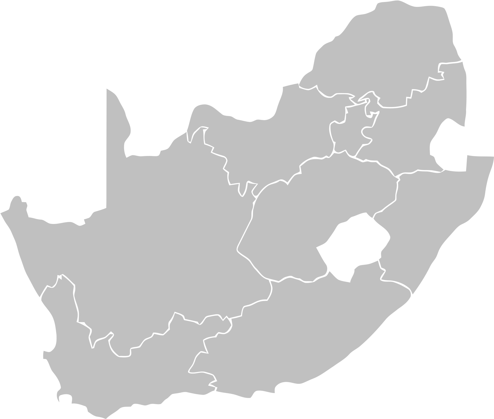 South Africa province map